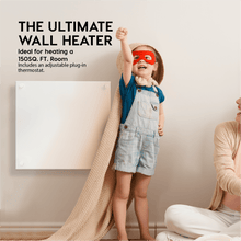 Load image into Gallery viewer, 400 Watt Wall Heater - Thermostat & Reflector Included.
