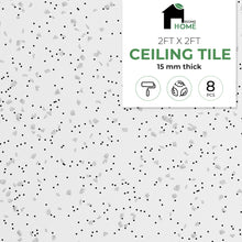 Load image into Gallery viewer, Calcium Silicate Waterproof Ceiling Tiles - Non-Cementitious, Non-Combustible Cal-Si Panels with Densified Edges, Fissured Tegular-Edges 24" x 24"