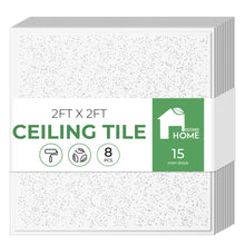 Load image into Gallery viewer, Calcium Silicate Waterproof Ceiling Tiles - Non-Cementitious, Non-Combustible Cal-Si Panels with Densified Edges, Fissured Tegular-Edges 24" x 24"