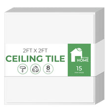 Load image into Gallery viewer, Calcium Silicate Waterproof Ceiling Tiles - Non-Cementitious, Non-Combustible Cal-Si Panels with Densified Edges, Plain Tegular-Edges 24" x 24"