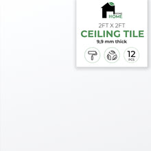 Load image into Gallery viewer, Calcium Silicate Waterproof Ceiling Tiles - Non-Cementitious, Non-Combustible Cal-Si Panels with Densified Edges, Plain Lay-in 24" x 24"