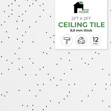 Load image into Gallery viewer, Calcium Silicate Waterproof Ceiling Tiles - Non-Cementitious, Non-Combustible Cal-Si Panels with Densified Edges, Lunar Lay-in 24" x 24"