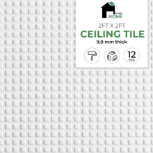 Load image into Gallery viewer, Calcium Silicate Waterproof Ceiling Tiles - Non-Cementitious, Non-Combustible Cal-Si Panels with Densified Edges, Brick Lay-in 24" x 24"