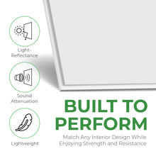 Load image into Gallery viewer, Calcium Silicate Waterproof Ceiling Tiles - Non-Cementitious, Non-Combustible Cal-Si Panels with Densified Edges, Plain Tegular-Edges 24" x 24"