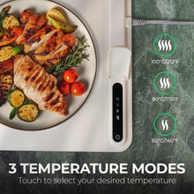 Load image into Gallery viewer, Electric Warming Tray Rollable & Portable 3 Heat Levels