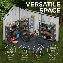 Load image into Gallery viewer, Outdoor Storage Shed with Floor 8' x 8'