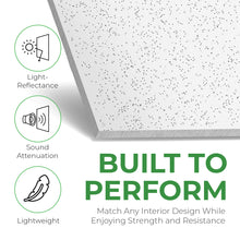 Load image into Gallery viewer, Calcium Silicate Waterproof Ceiling Tiles - Non-Cementitious, Non-Combustible Cal-Si Panels with Densified Edges, Fissured Lay-in 24" x 24"