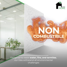 Load image into Gallery viewer, Calcium Silicate Waterproof Ceiling Tiles - Non-Cementitious, Non-Combustible Cal-Si Panels with Densified Edges, Fissured Tegular-Edges 24" x 24"