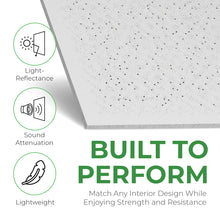 Load image into Gallery viewer, Calcium Silicate Waterproof Ceiling Tiles - Non-Cementitious, Non-Combustible Cal-Si Panels with Densified Edges, Sandstone Lay-in 24" x 24"