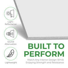 Load image into Gallery viewer, Calcium Silicate Waterproof Ceiling Tiles - Non-Cementitious, Non-Combustible Cal-Si Panels with Densified Edges, Plain Lay-in 24" x 24"