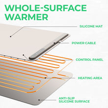 Load image into Gallery viewer, Electric Warming Tray Rollable & Portable 3 Heat Levels