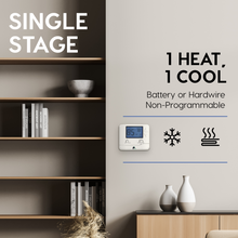 Load image into Gallery viewer, EconoHome Non-Programmable Thermostat for Home - Heat & Cooling