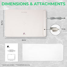 Load image into Gallery viewer, Electric Warming Tray Rollable & Portable 3 Heat Levels