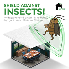 Load image into Gallery viewer, Calcium Silicate Waterproof Ceiling Tiles - Non-Cementitious, Non-Combustible Cal-Si Panels with Densified Edges, Fissured Tegular-Edges 24" x 24"