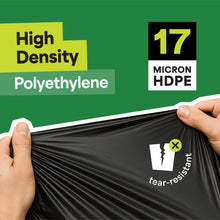 Load image into Gallery viewer, Commercial 55-60 Gallon Garbage Bags - High Density Extra Large Trash Bags - 40x54" - Made in the USA - Bulk 150-Count