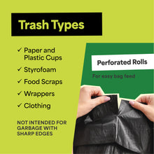 Load image into Gallery viewer, Commercial 55-60 Gallon Garbage Bags - High Density Extra Large Trash Bags - 40x54" - Made in the USA - Bulk 150-Count