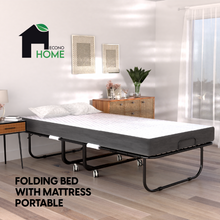 Load image into Gallery viewer, Folding Bed with 5-inch Thick Memory Foam Mattress