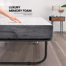 Load image into Gallery viewer, Folding Bed with 5-inch Thick Memory Foam Mattress
