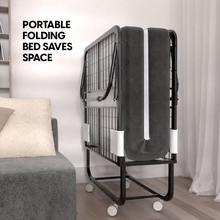 Load image into Gallery viewer, Folding Bed with 5-inch Thick Memory Foam Mattress