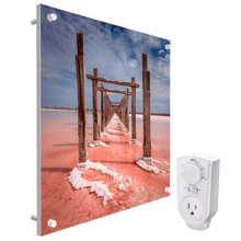 Load image into Gallery viewer, Wall Mounted Space Heater Panel 400W - UV Printed Model.
