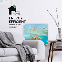 Load image into Gallery viewer, Wall Mounted Space Heater Panel 400W - UV Printed Model.