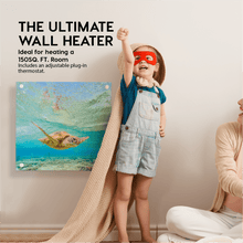 Load image into Gallery viewer, Wall Mounted Space Heater Panel 400W - UV Printed Model.