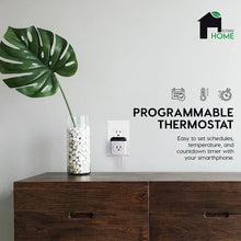 Load image into Gallery viewer, EconoHome WiFi Thermostat Plug Outlet with App Controller, Programmable