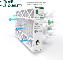 Load image into Gallery viewer, EconoHome 20x25x4 Air Filter MERV 11 Replacement AC Furnace Air Filters for Media Air Cleaner, Furnace Heater, Air Conditioning for Honeywell, Lennox -1 Pack (Actual size: 19.94 x 24.86 x 4.36 Inches)