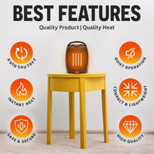 Load image into Gallery viewer, Portable Electric Space Heater 1500W/750W