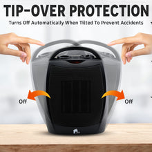 Load image into Gallery viewer, Portable Electric Space Heater - 1500W/750W