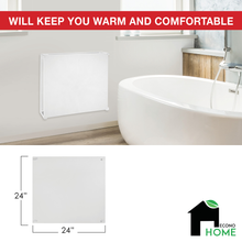 Load image into Gallery viewer, 400W Wall Heater - With Thermostat and Heat Guard Cover.