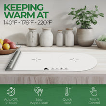 Load image into Gallery viewer, Flexible Food Warmer - Electric Powered Food Warming Plate
