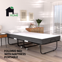 Load image into Gallery viewer, Folding Bed with 5-inch Thick Memory Foam Mattress
