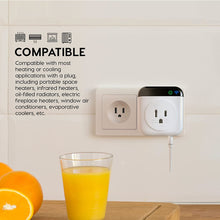 Load image into Gallery viewer, EconoHome WiFi Thermostat Plug Outlet with App Controller, Programmable
