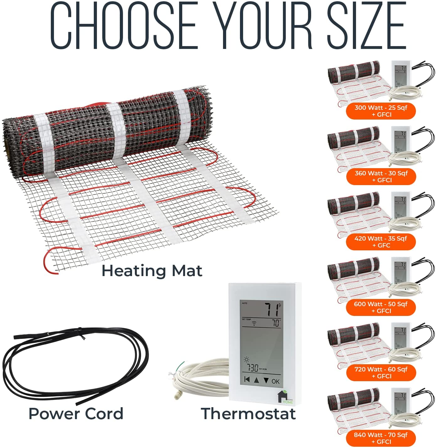EconoHome - Electric Heated Foot Warmer Mat - 75W – Econohome