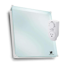 Load image into Gallery viewer, 400 Watt Wall Heater With Thermostat &amp; Glass Heat Guard.
