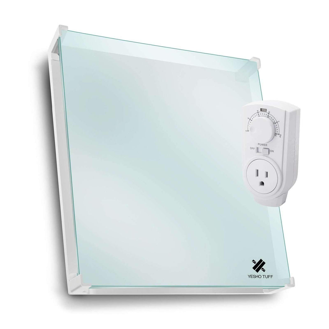 400 Watt Wall Heater With Thermostat & Glass Heat Guard.